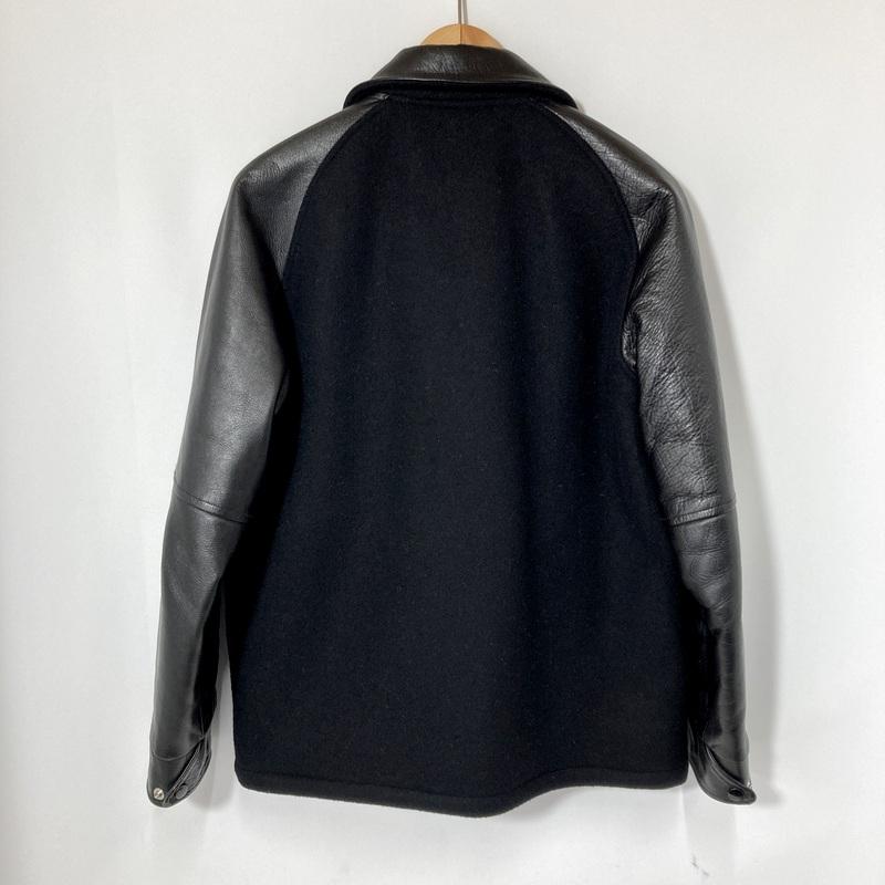 CALEE（キャリー） レザー切替スポーツジャケット スタジャン 革ジャン