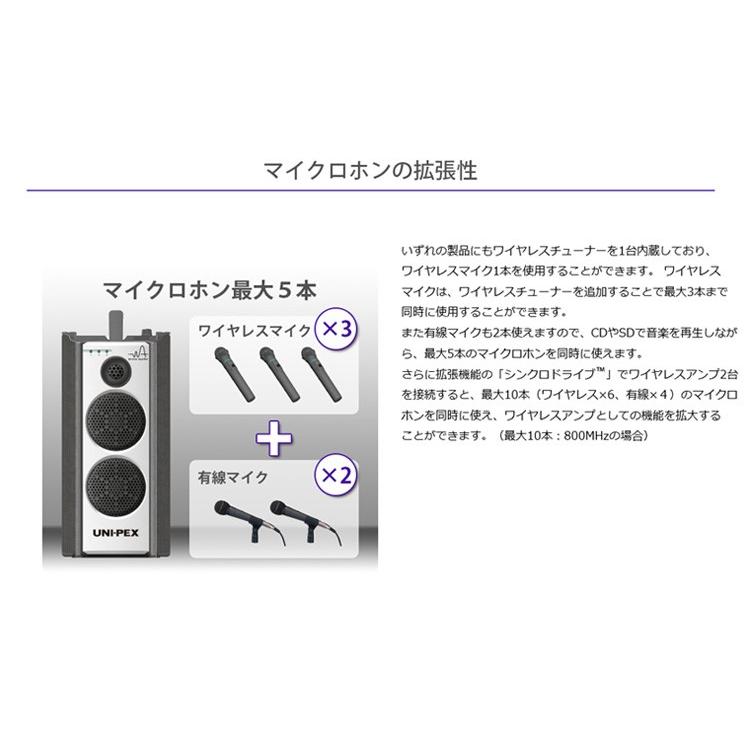 ユニペックス WA-7 Cセット 防滴形ハイパワーワイヤレスアンプ