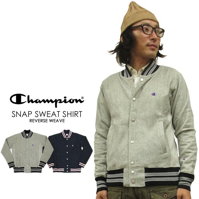 Champion（チャンピオン） リバースウィーブ スナップスウェットシャツ