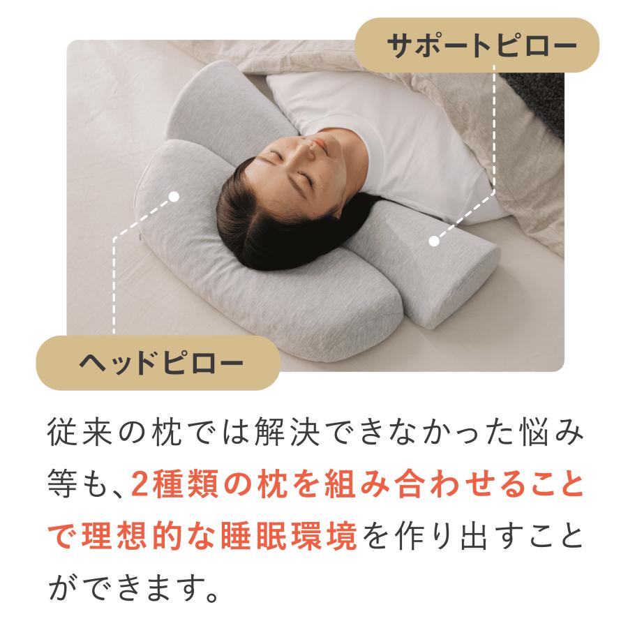 公式]【首と肩のことだけを考えたダブル枕プラス】 枕 ピロー 首 肩