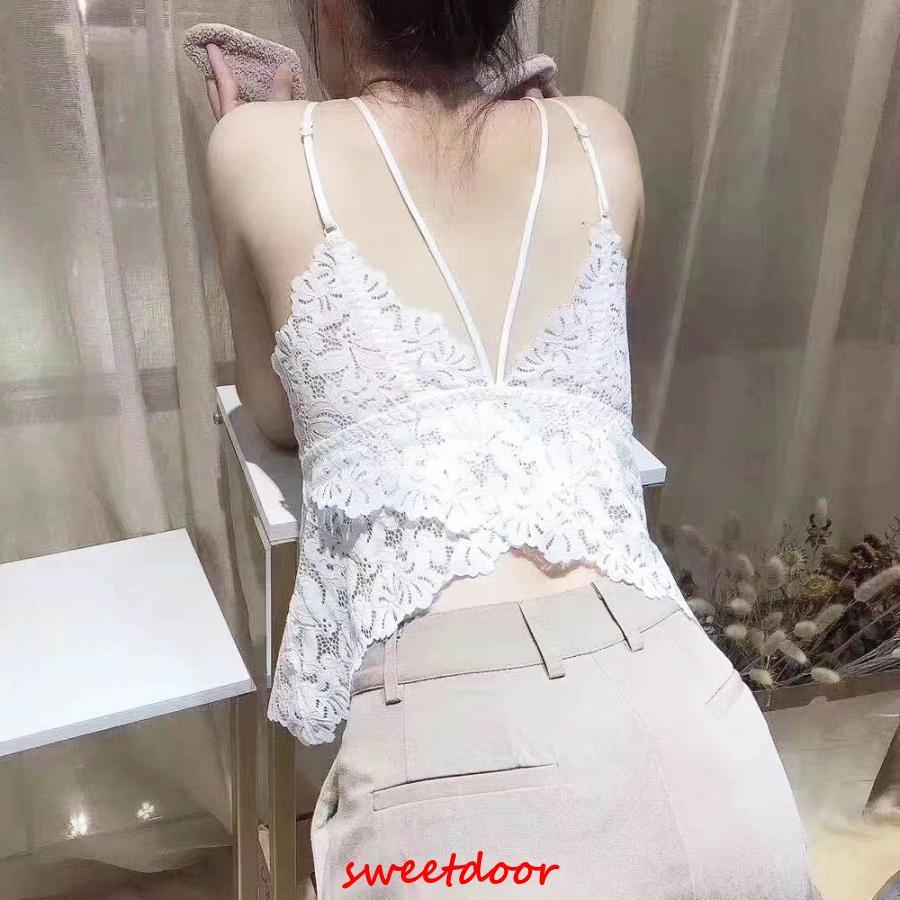 総レースキャミソール Vネック カップ入り : SWEET DOOR - 通販