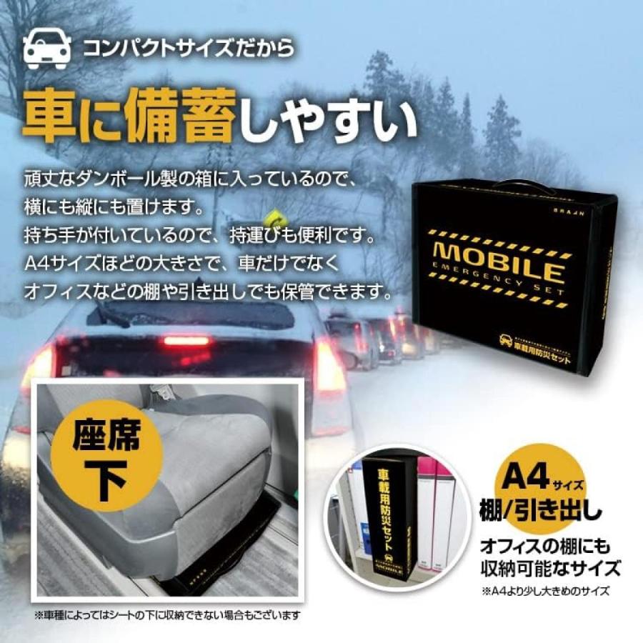 在庫有・即納】BRAIN ブレイン 防災グッズ 車載用 防災セット 24点 BR
