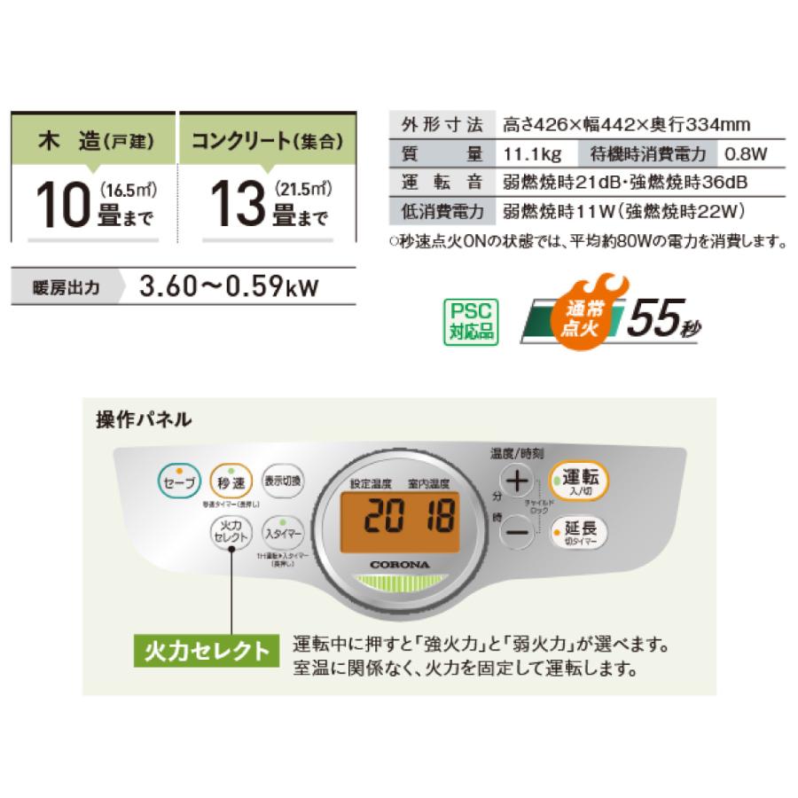 CORONA（コロナ） 【在庫有・即納】コロナ 石油ファンヒーター FH