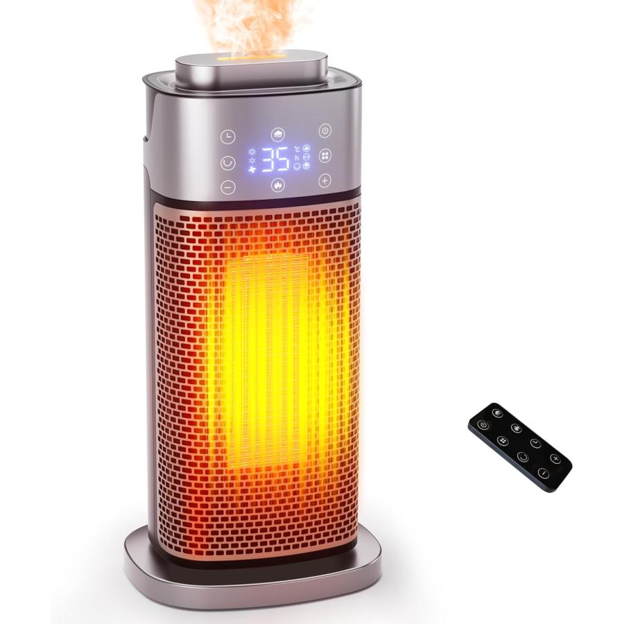 業界初！超音波加湿セラミックヒーター】 暖房・加湿・空気清浄一台3役