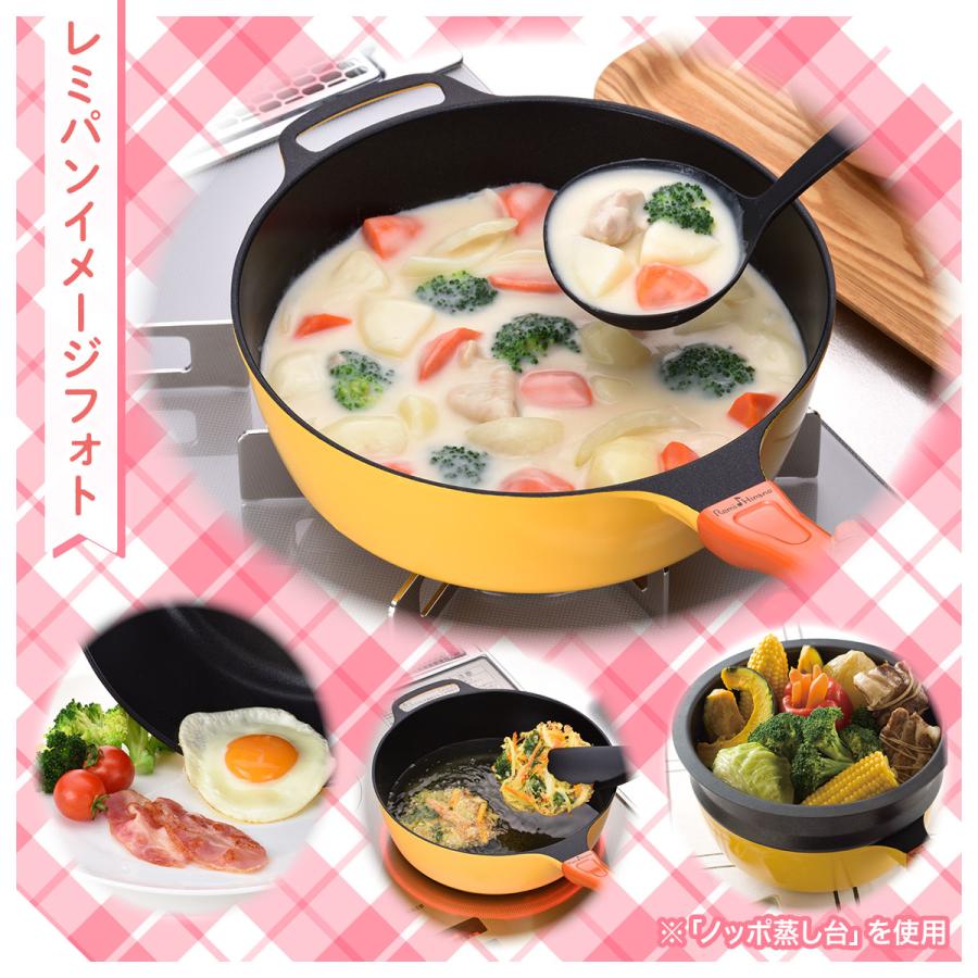 レミパン フライパン 24cm 平野レミ 蒸し台セット IH ガス 対応 片手鍋