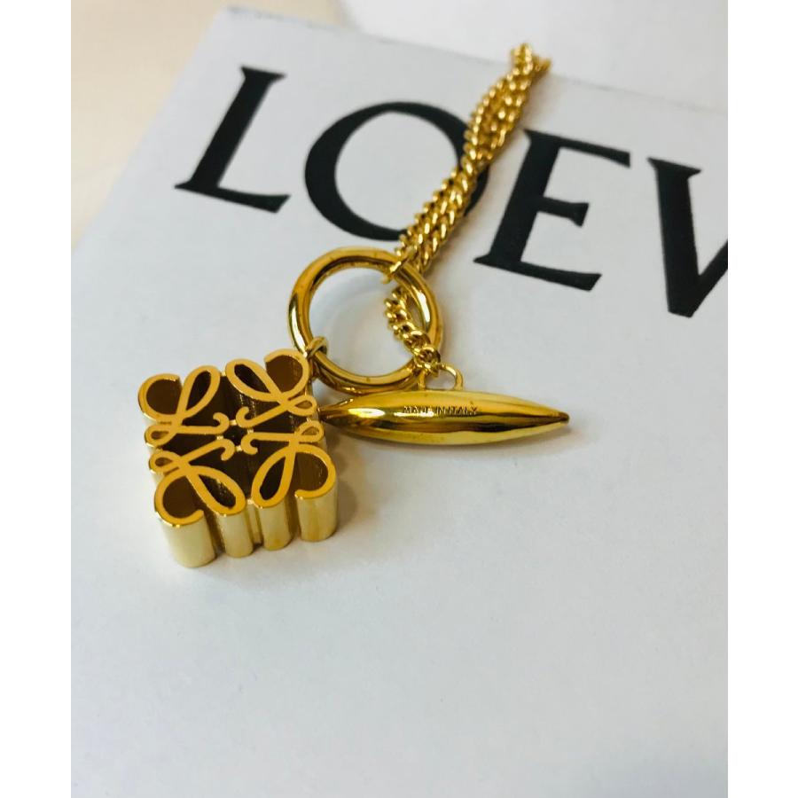 LOEWE ロエベ アナグラム ネックレス ゴールド qob.YK717 : QUEEN OFF