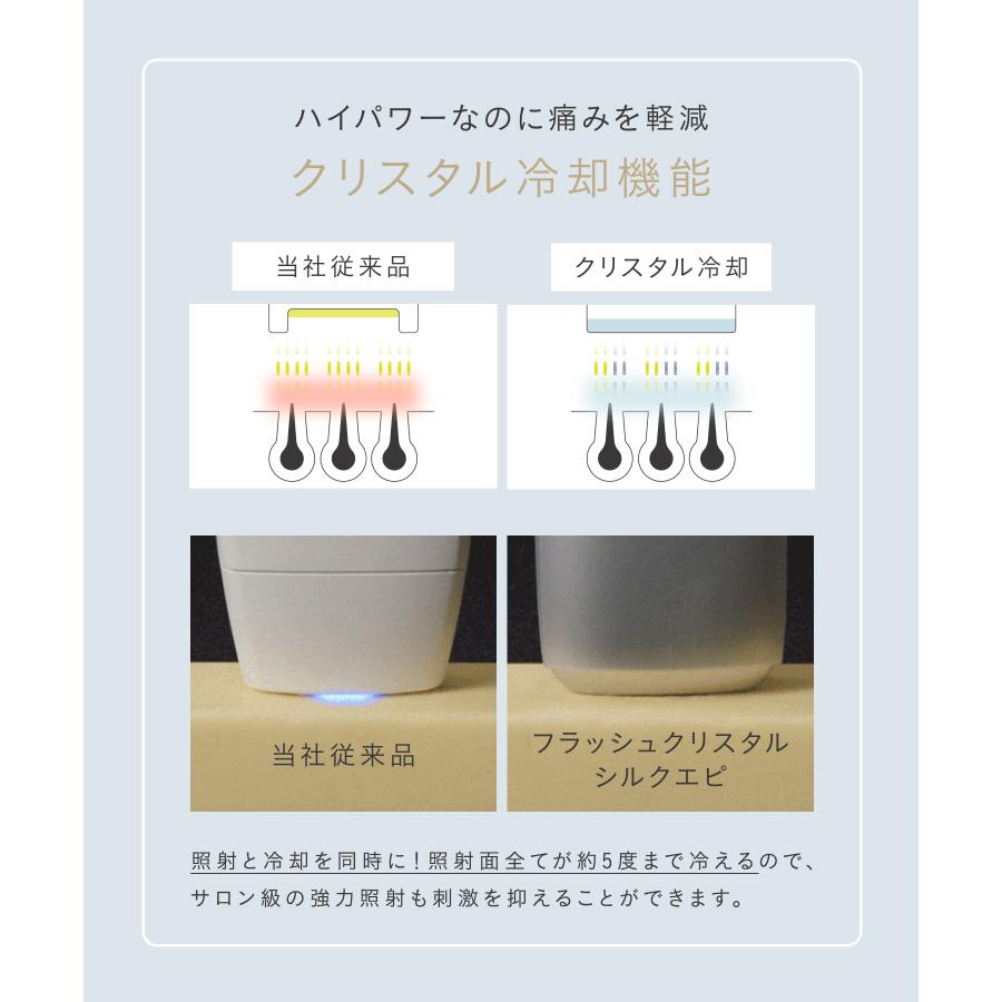 SALONIA（サロニア） フラッシュ クリスタル シルクエピ 脱毛 脱毛器