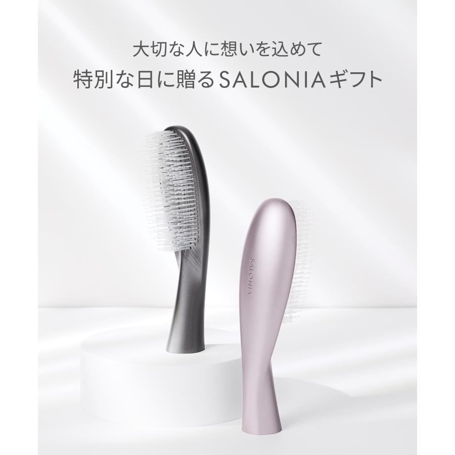 SALONIA（サロニア） ドライヤー シャンプーブラシ セット スムース