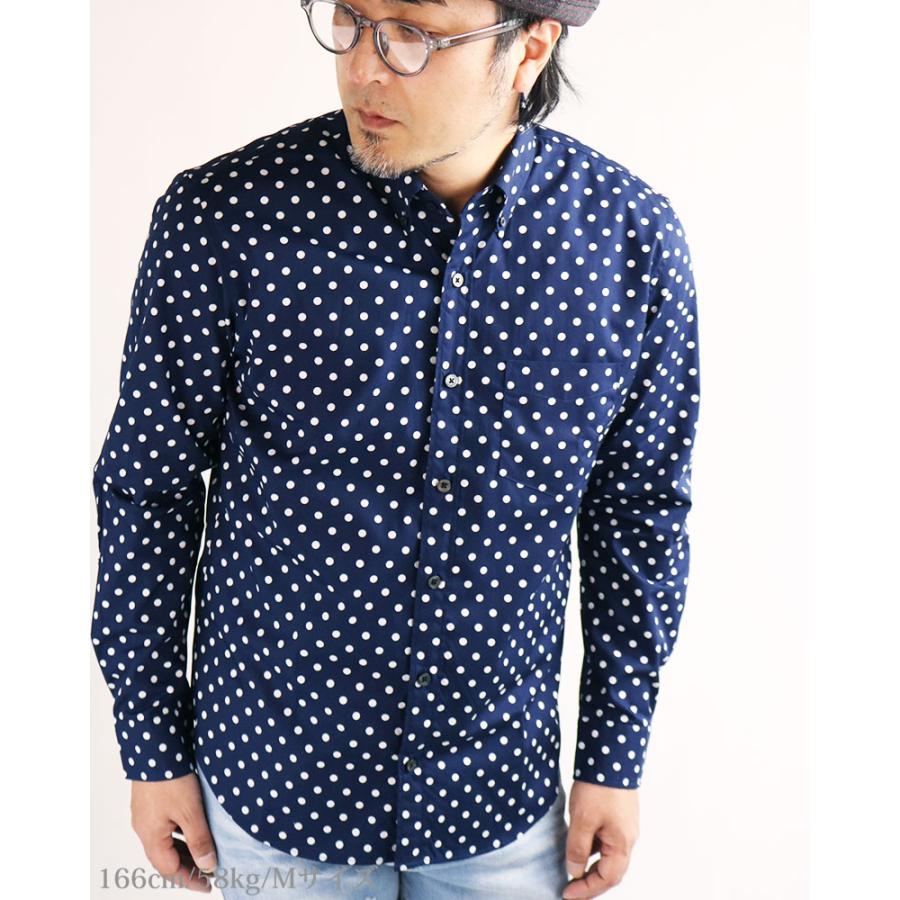 vintage el（ヴィンテージイーエル） 水玉柄シャツ ドットシャツ