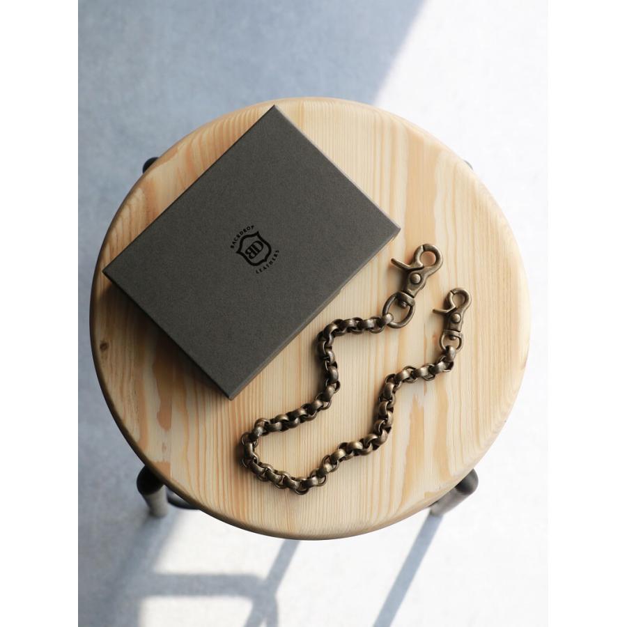 バックドロップレザーズ ウォレットチェーン 真鍮 BACKDROP Leathers