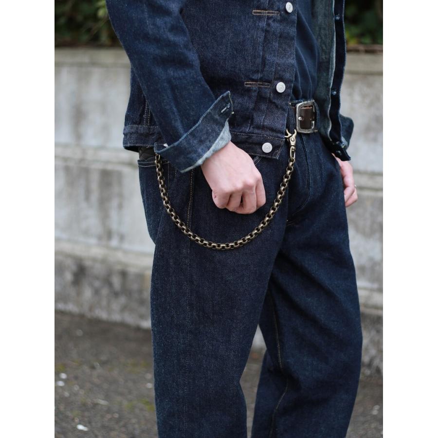 バックドロップレザーズ ウォレットチェーン 真鍮 BACKDROP Leathers