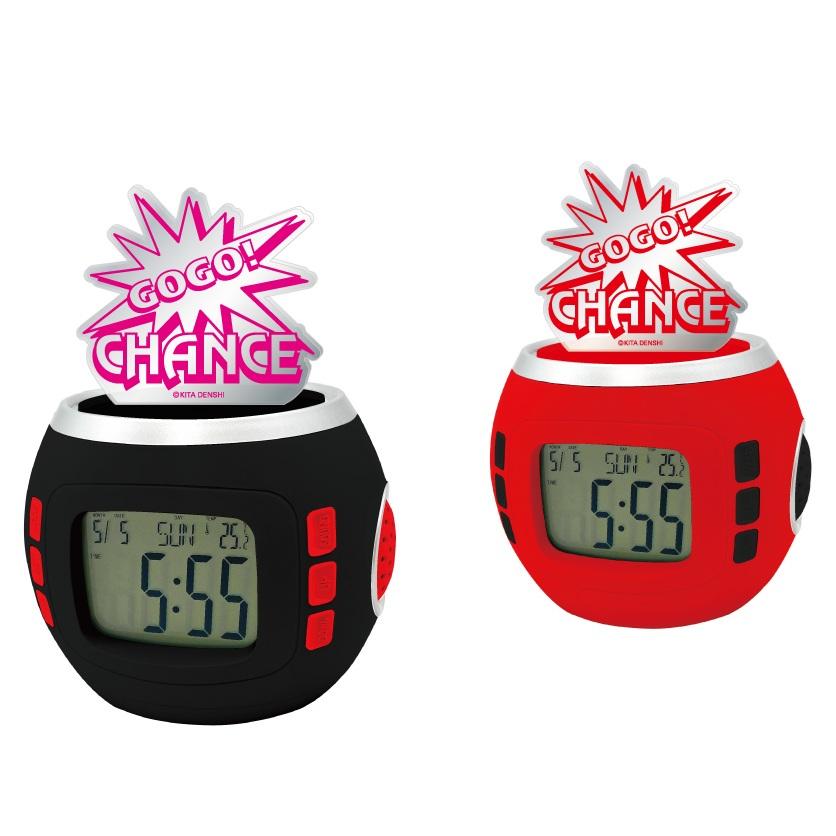 ジャグラー サウンドフラッシュ アクリルクロック / 光る 音が鳴る