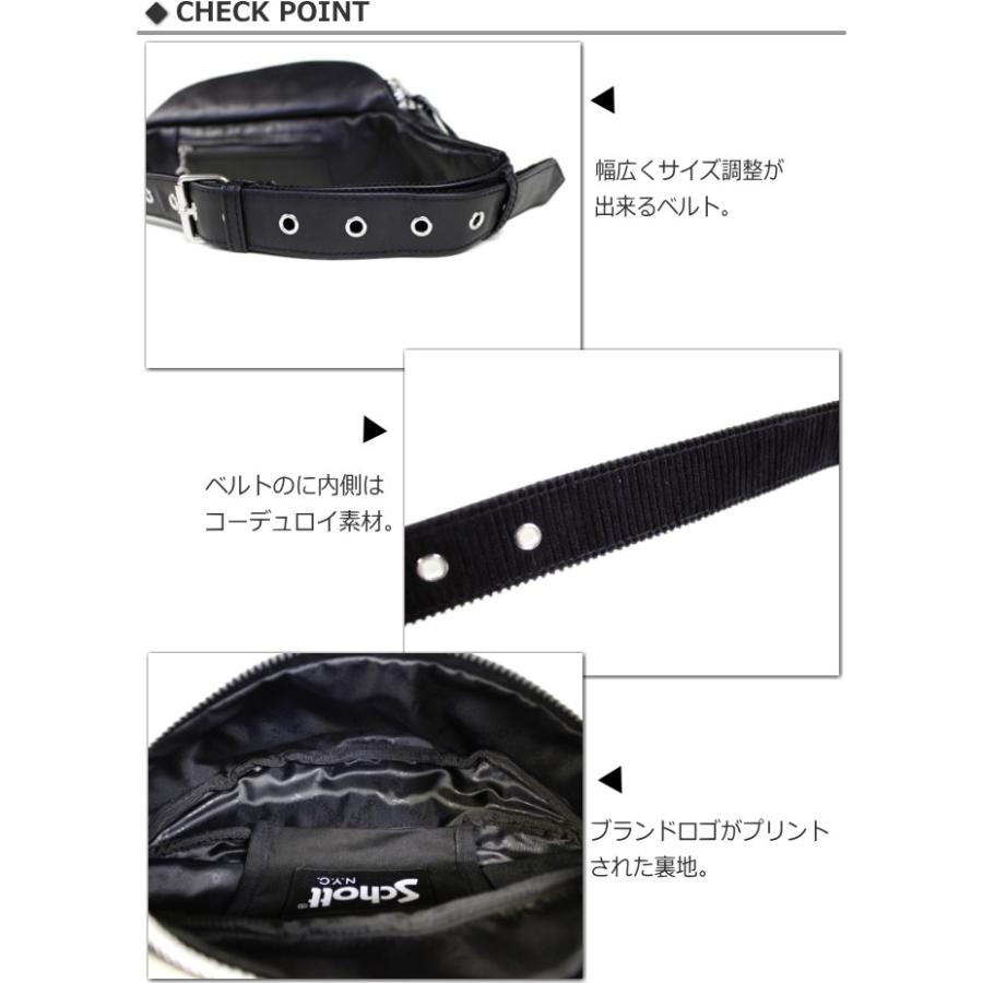 Schott N.Y.C（ショット） Schott LEATHER BODYBAG LOGO レザー