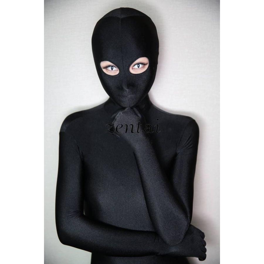 全身タイツ 目開き 黒 男性女性兼用 Lサイズ ゼンタイ コスプレ ZENTAI