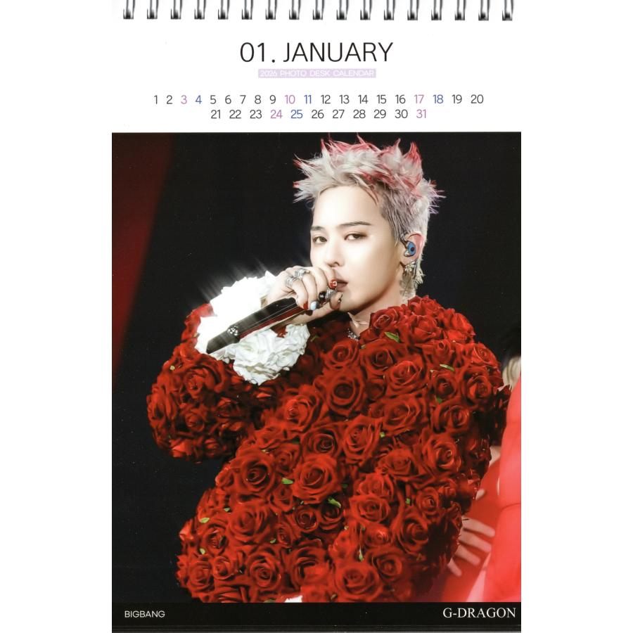 BIGBANG G-DRAGON ジードラゴン ジヨン グッズ 卓上 カレンダー 2026