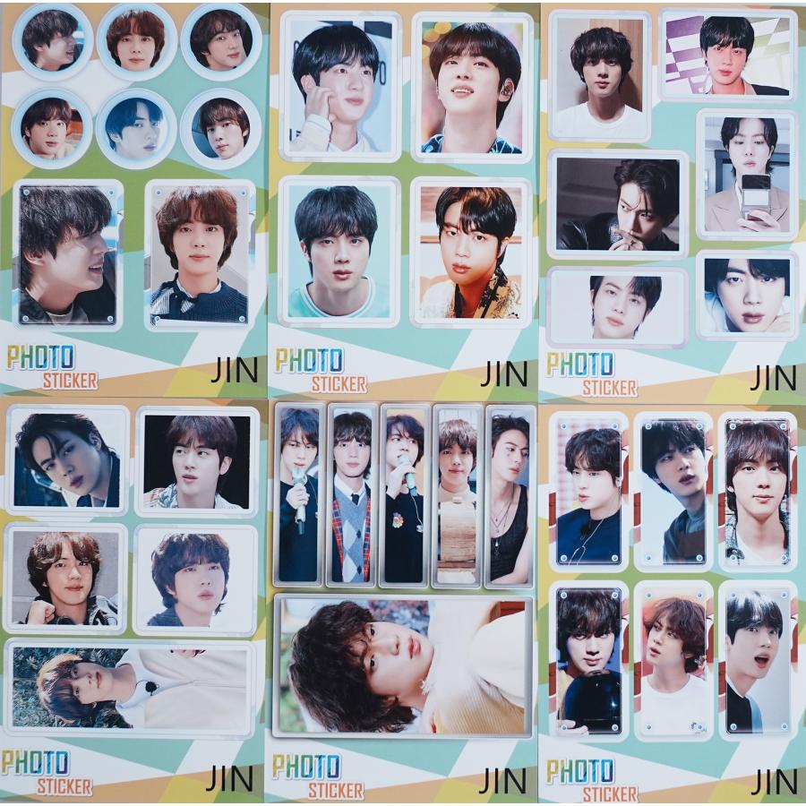 BTS JIN ジン グッズ ステッカーセット 87枚入 フォトステッカー