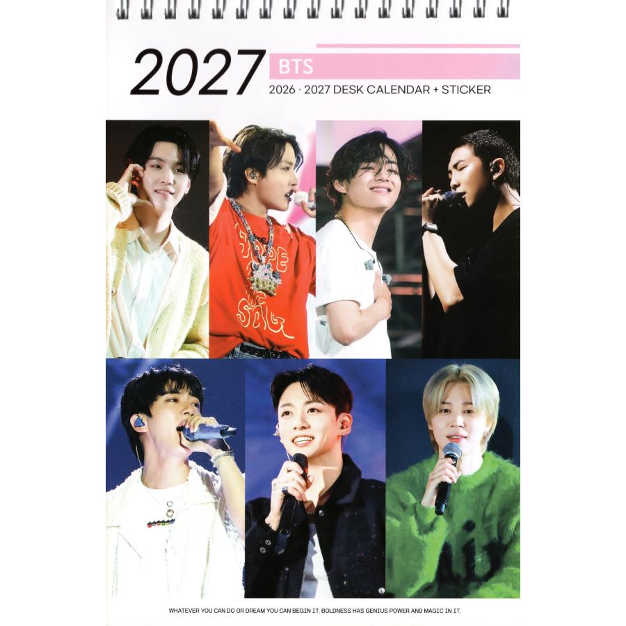 BTS グッズ 卓上 カレンダー (写真集 カレンダー) 2026~2027年(2年分