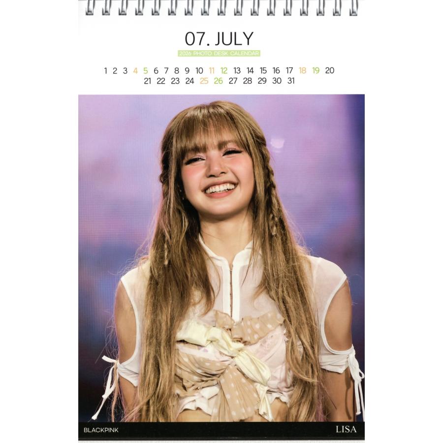 BLACKPINK ブラックピンク LISA リサ グッズ 卓上 カレンダー 2026