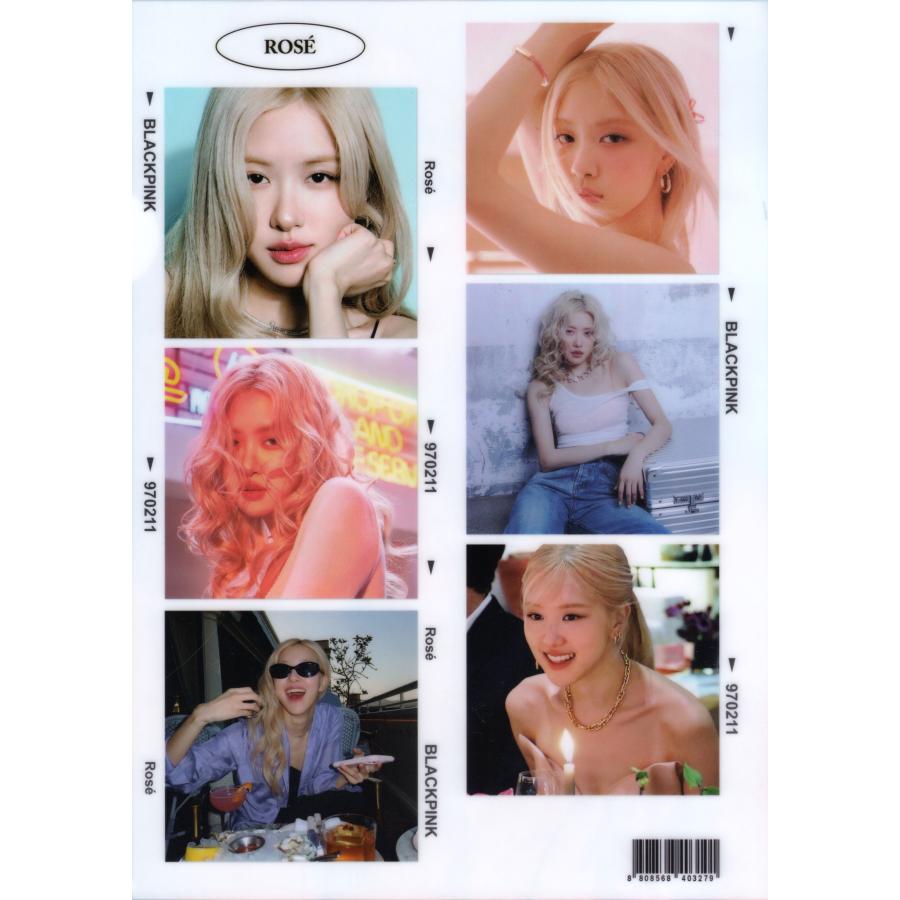 BLACKPINK ブラックピンク ROSE ロゼ グッズ クリアファイル A4サイズ