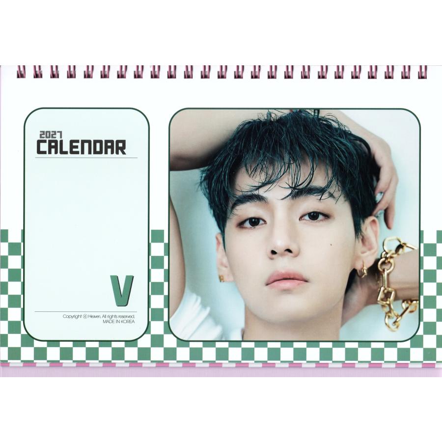 BTS V テテ グッズ 卓上 カレンダー (写真集) 2026~2027年 (2年分) +