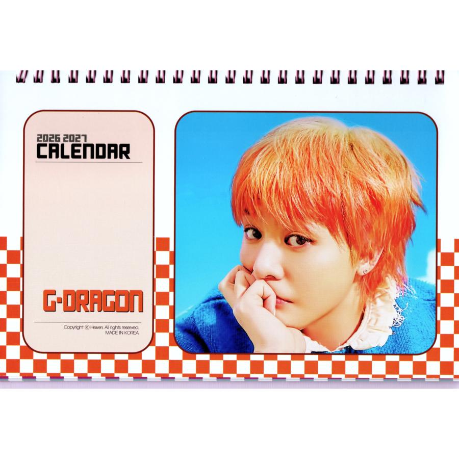 BIGBANG G-DRAGON ジードラゴン グッズ 卓上 カレンダー 2026~2027年(2