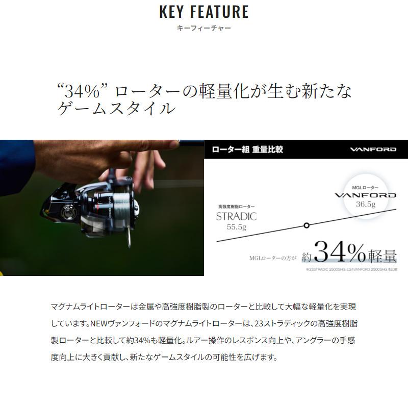 シマノ（SHIMANO） スピニングリール ヴァンフォード C3000XG 24年