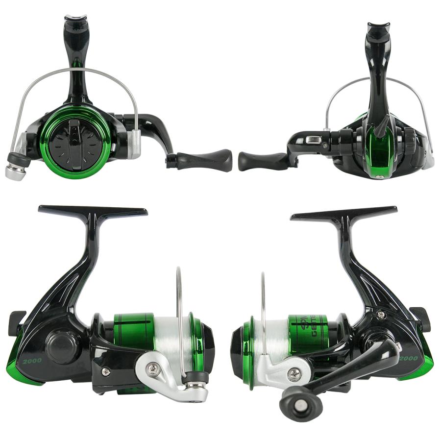 釣竿セット バス釣り セット 6.0フィート スピニングリール付き 釣り竿