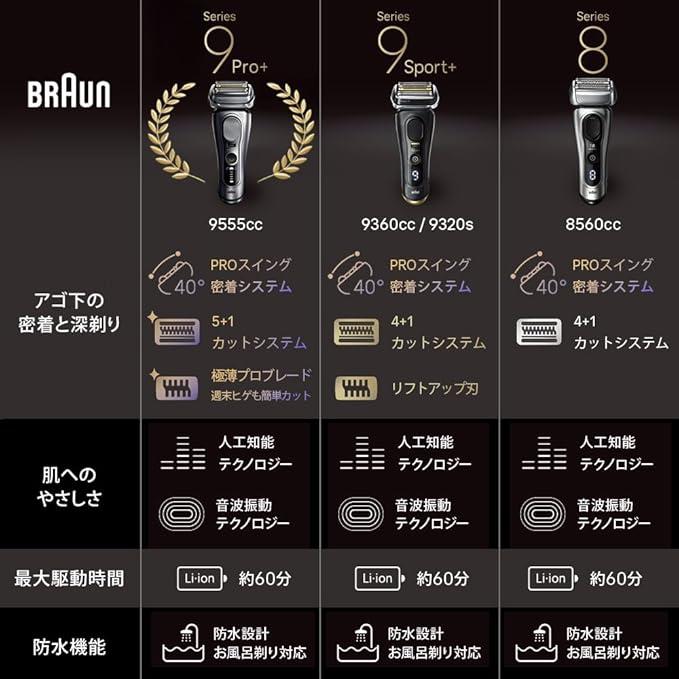 BRAUN Series 9 ブラウン 電気シェーバー シリーズ9 SPORT 電動 髭剃り