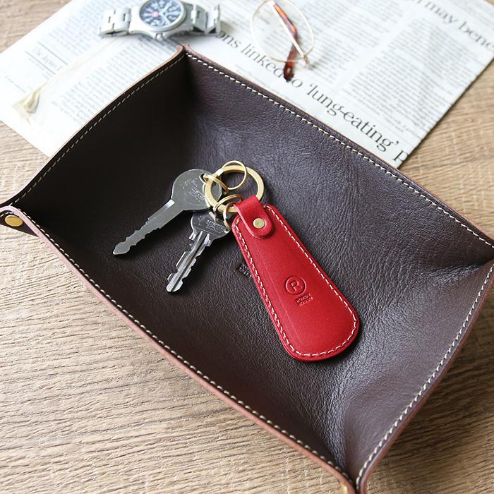 PORCO ROSSO（ポルコロッソ） 靴べら キーホルダー 革 栃木レザー 携帯