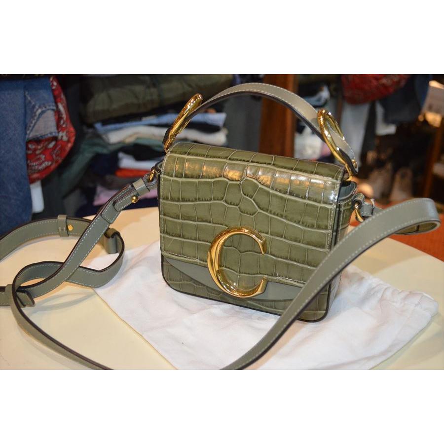 Chloe（クロエ） クロエC ショルダー ミニ バッグ 鞄 クロコダイル型