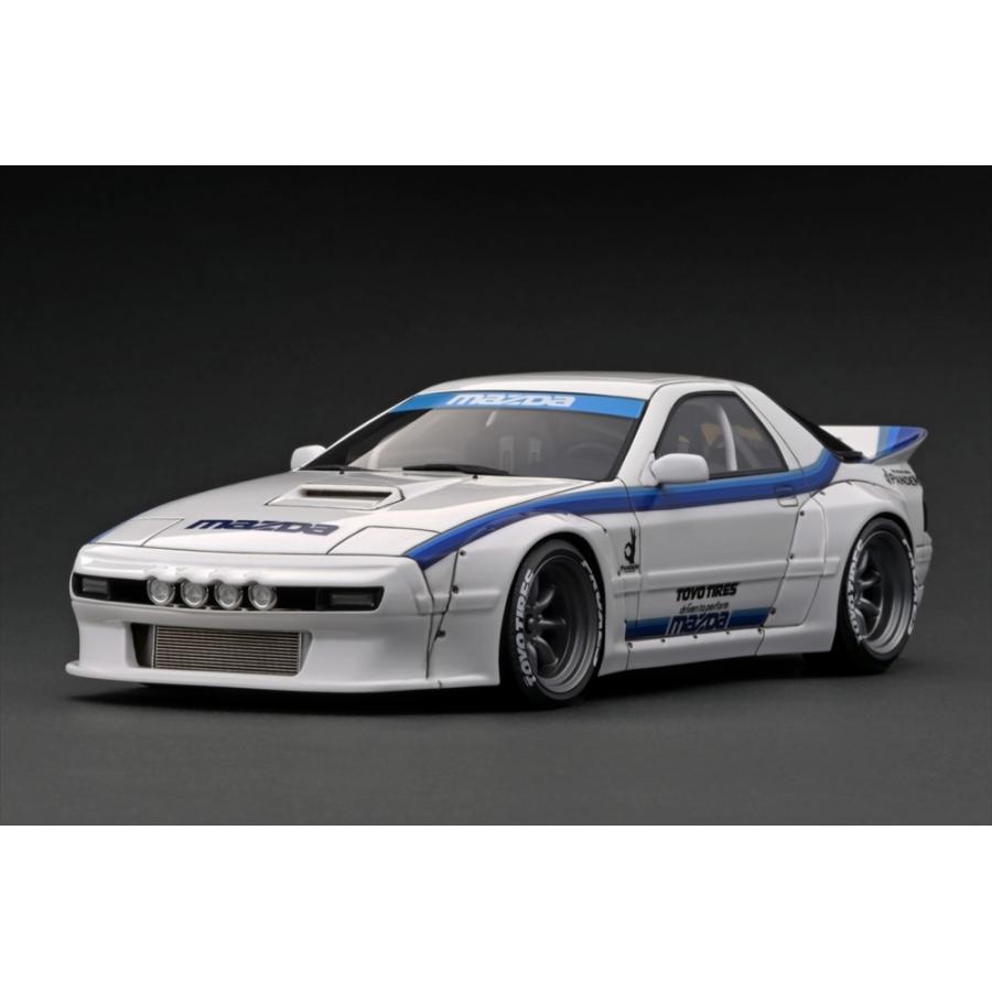 イグニッションモデル 1/18 パンデム マツダ RX-7 FC3S ホワイト 完成
