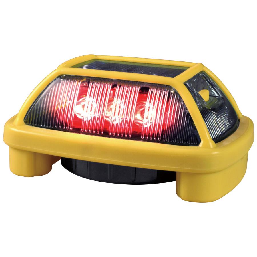 電子発炎筒 ニコハザード 赤 3面発光 LED 警告灯 電池式 マグネット付