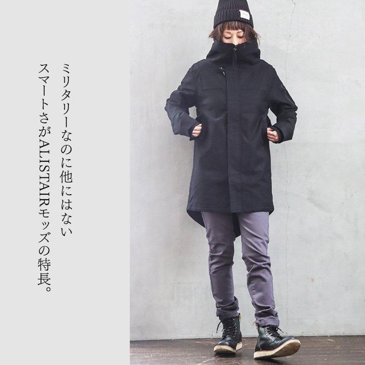 ALISTAIR モッズコート ストレッチ 暖かい 裏地ボア 中綿 スリム