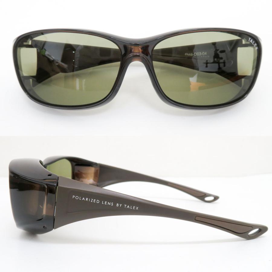 TALEX タレックス オーバーグラス PEACE BROWN 軽量 サングラス EM6