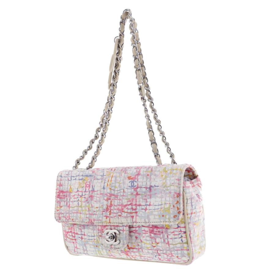 CHANEL （シャネル） ツイード チェーンショルダーバッグ マルチカラー