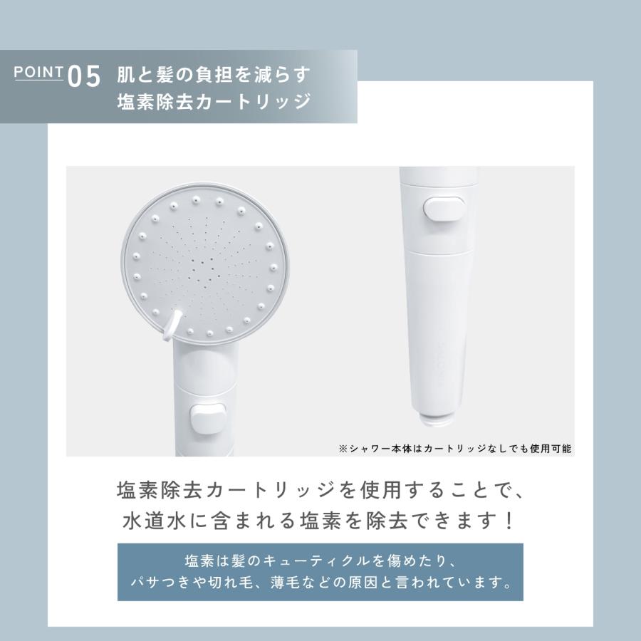 SALONIA（サロニア） ファインバブルクリア シャワーヘッド 節水