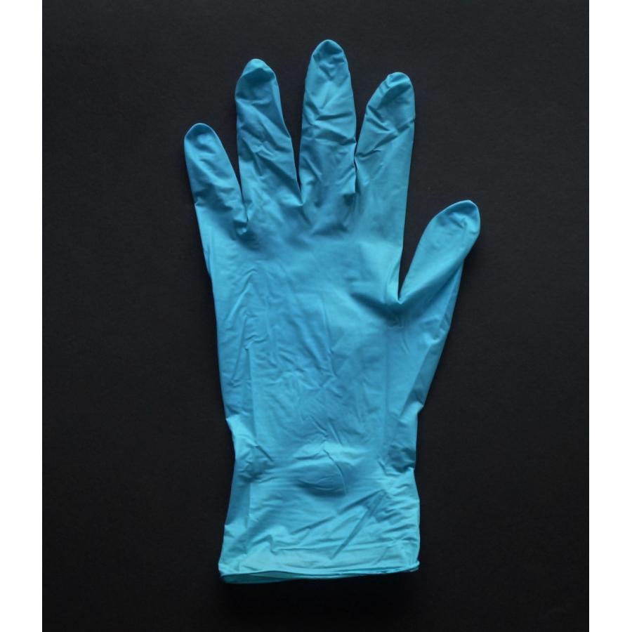 ニトリル極薄手袋 ニトリル手袋 粉なし ブルー 青 Mサイズ 3000枚