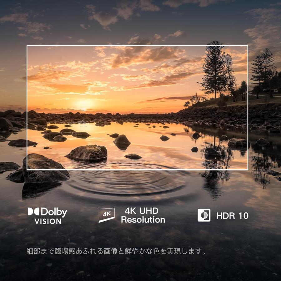 FPD チューナーレステレビ 43V型 4K Google TV ネット動画対応