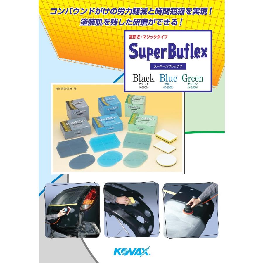 コバックス スーパーバフレックス ディスク φ125mm グリーン ブルー