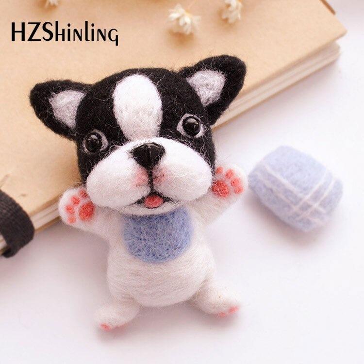 羊毛フェルト 手芸キット 人形 ハンドメイド 犬 フレンチブル