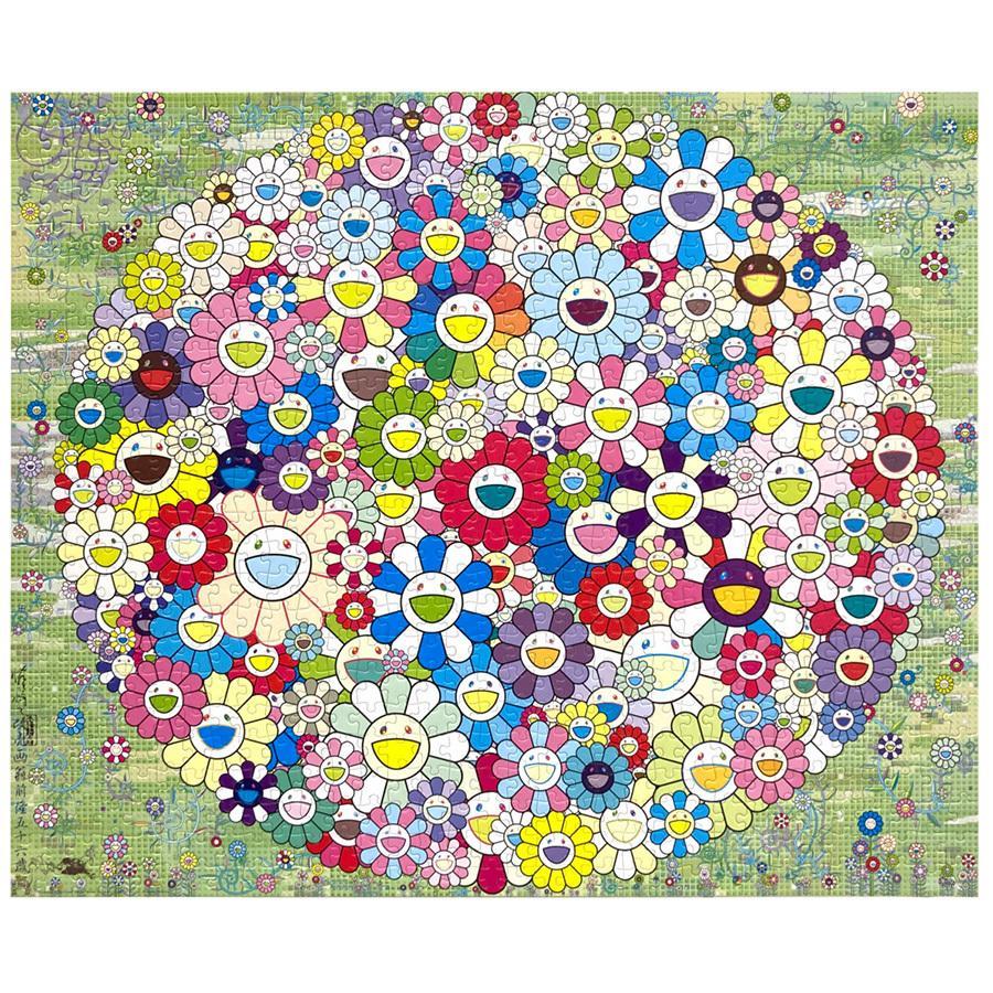 村上隆 フラワー型 ジグソーパズル ショッパー付き カイカイキキ 新色