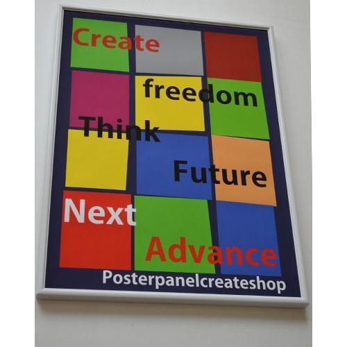 送料無料 ポスターフレームHT711 B2ホワイト UVカット表面シート