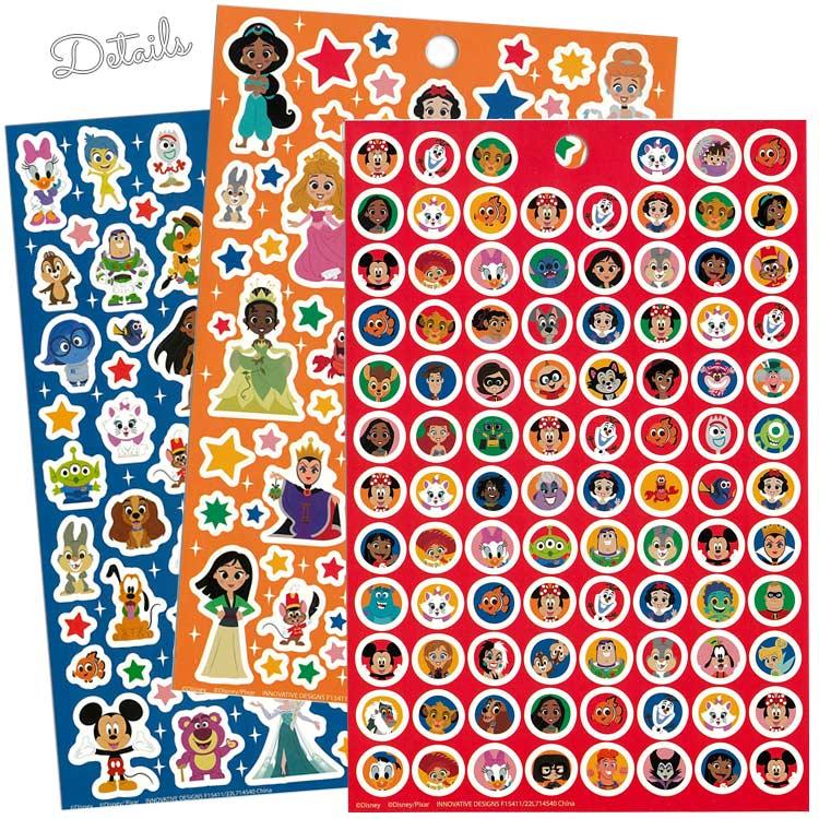 ディズニー 100周年記念 シール プクプク プリンセス トイストーリー