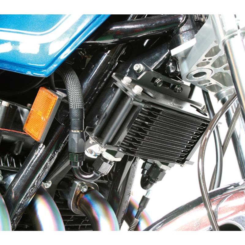 アクティブ Z1000MK2 Z1 Z2 オイルクーラー上廻し ストレート ブラック