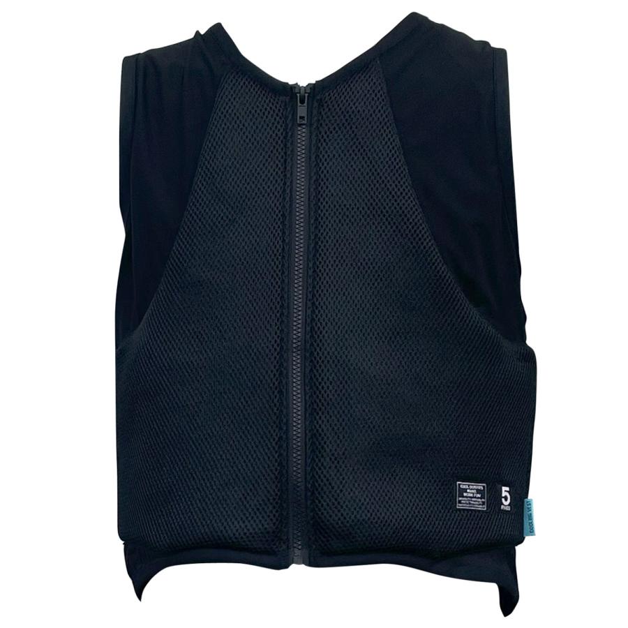 FIVES 気化熱ベスト ブラック L バイク アンダー・インナーウェア