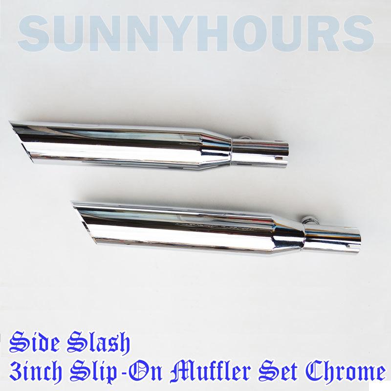 サイド スラッシュカット 3インチマフラー スポーツスター 2004-2013
