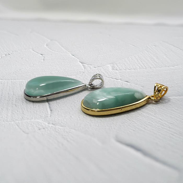 天然石 パワーストーン ペンダントトップ ヘミモルファイト SV925