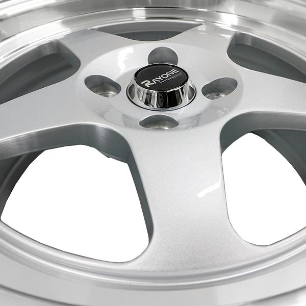 4本セット Rayone Racing 536 15インチ 7J+35 4H PCD100 アルミ