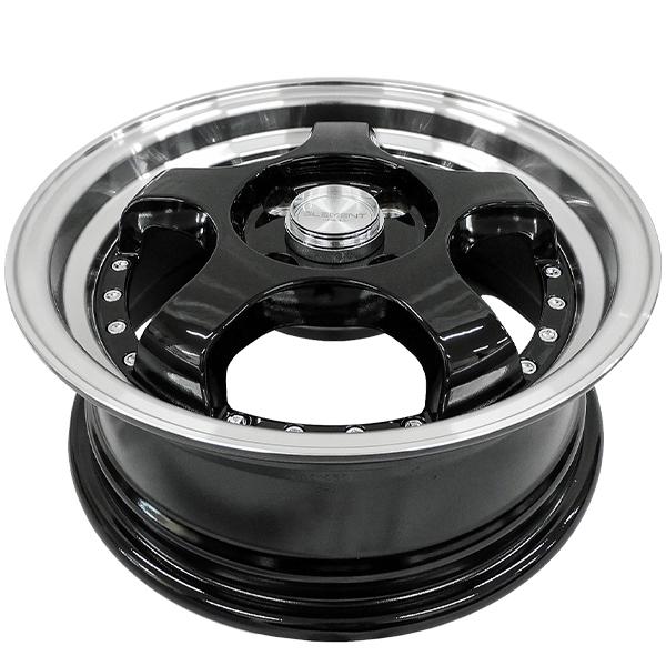 タイヤホイール 4本セット ELEMENT L002 165/55R14 14インチ 5.5J +35