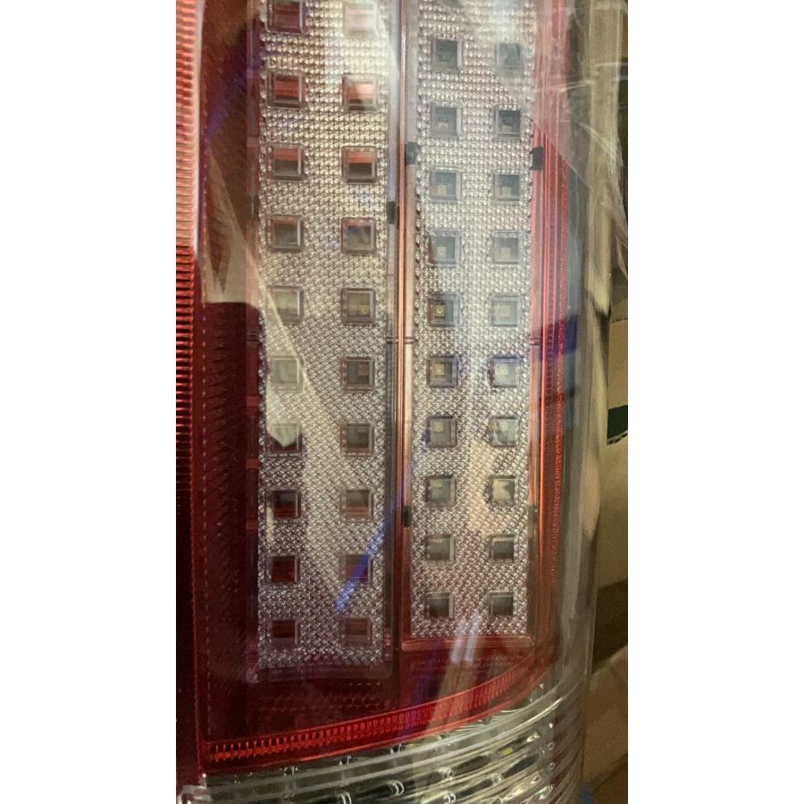 ハイエース 200系 テールライト 縦ライン 赤白 LED テールランプ